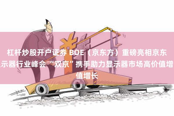 杠杆炒股开户证券 BOE（京东方）重磅亮相京东显示器行业峰会 “双京”携手助力显示器市场高价值增长