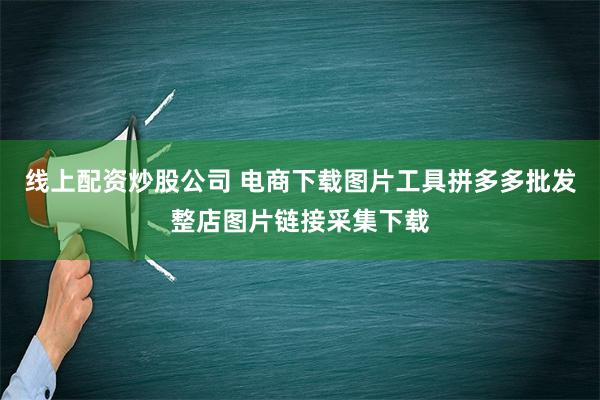 线上配资炒股公司 电商下载图片工具拼多多批发整店图片链接采集下载