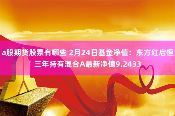 a股期货股票有哪些 2月24日基金净值：东方红启恒三年持有混合A最新净值9.2433